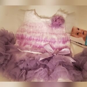 NEW - Baby PurplenTutu Dress - 6 Months